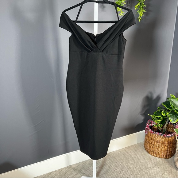 Nookie Womens Athena Off Shoulder Midi Black - Picture 5 of 15